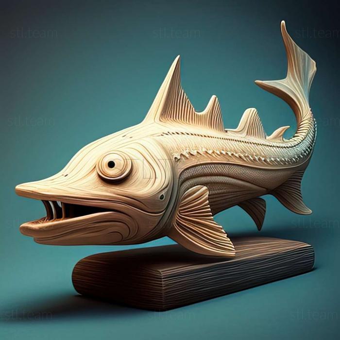 3D model Channel catfish fish (STL)